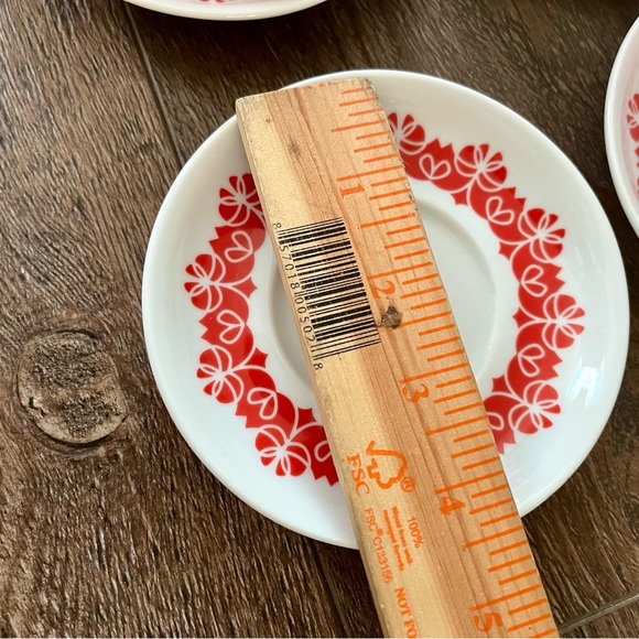 Red and White Ceramic Coffee Cup Set - Picture 6 of 13